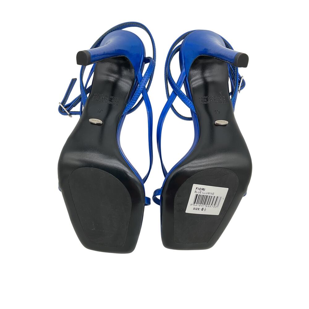 Tony Bianco Metallic Blue Strappy Stiletto Sandals - Picture 5 of 6